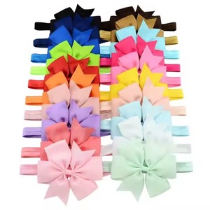High Quality Grosgrain Fabric Hair Ribbon <strong>Bow</strong> Metal <strong>Loops</strong> Pearl Hairgrips Sweet Style Broken Flower <strong>Bows</strong> Hair Accessory Girls - Product Image 3