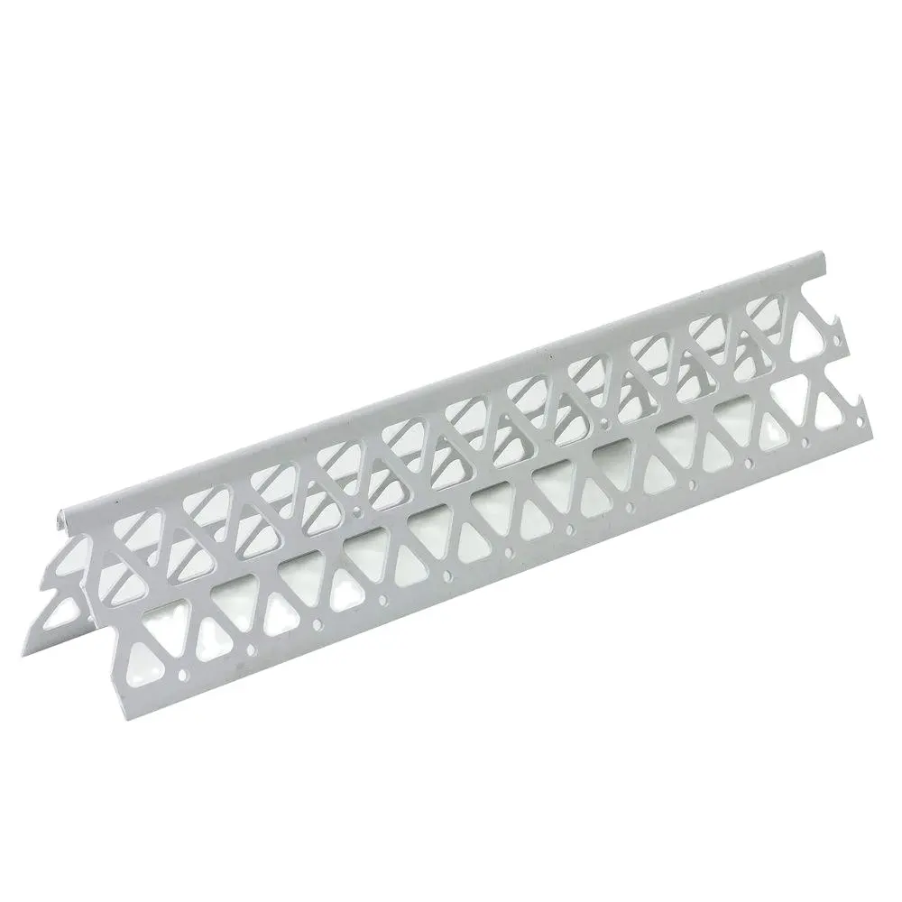 Protecteur de bord mural blanc Protection droite cloisons sèches, perle d'angle décorative en plastique Pvc pour mur de construction