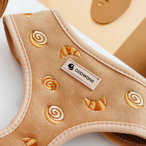 Tali kekang anjing bordir mewah desainer rajut leher <span class=keywords><strong>Harness</strong></span> lari dan <span class=keywords><strong>Harness</strong></span> untuk anjing - Product Image 3