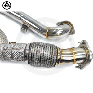 เครื่องฟอกไอเสีย csz อัตราการไหลสูงเครื่องฟอกไอเสียแบบ catted downpipe สำหรับ S58 M3รถ BMW M4 G80 G82ส่วนหัวไอเสีย3.0T - Product Image 5