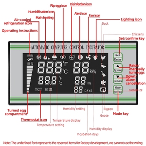 Sistema di controllo multifunzionale automatico completo del termostato dell'incubatore di controllo del computer del regolatore dell'incubatrice dell'uovo XM-18S
