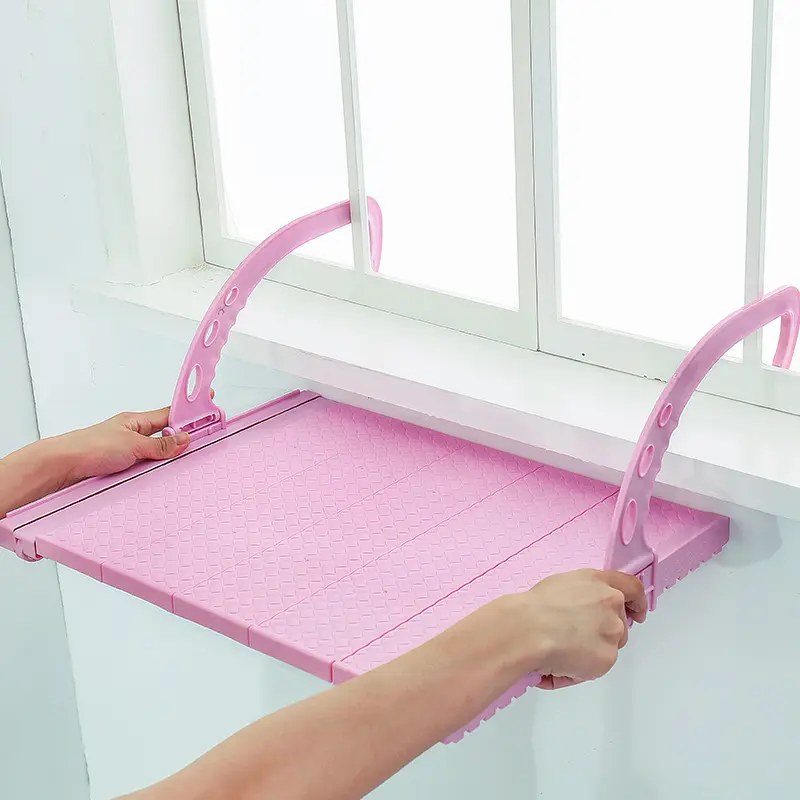 Rack de secagem retrátil, rack de secagem multifuncional para janela, radiador doméstico, retrátil, varanda