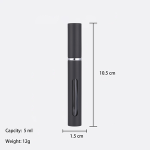 زجاجة بخاخ بخاخ بمضخة عطر فارغة صغيرة نحيفة 5 من الألومنيوم قابلة لإعادة الملء - Product Image 3