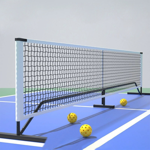 Kolay kurulum taşınabilir Pickleball Net seti ile tekerlekler 6.7m açık spor Net sistemi ile çerçeve ve su geçirmez PVC taşıma kapağı - Product Image 1