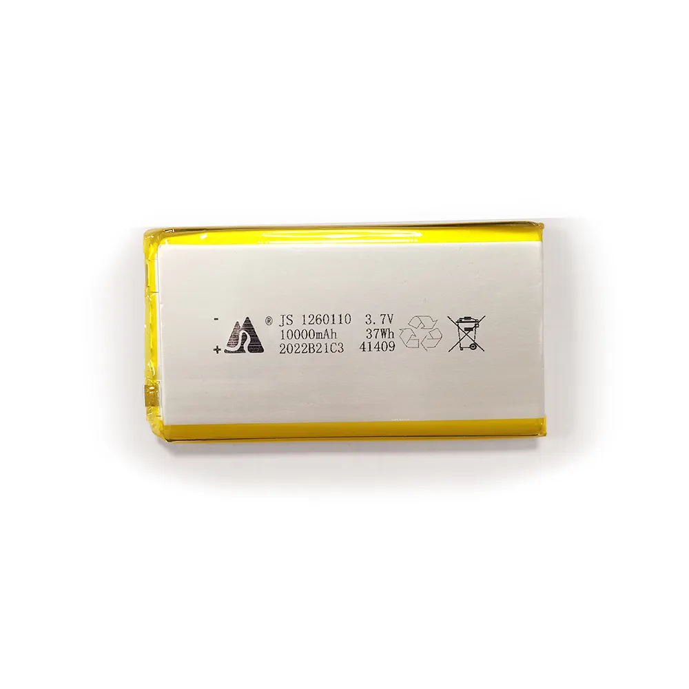 SJY batterie rechargeable li-ion 1260110 3.7v lithium polymère 10000mah lipo