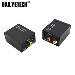 Convertidor de Audio Digital a analógico Señal coaxial de fibra óptica a analógico DAC Spdif Estéreo 3,5 MM Jack RCA Amplificador Decodificador - Product Image 4