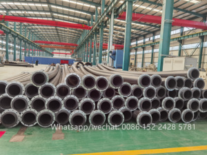70毫米厚壁UHMWPE管线轴内衬钢管API 5L G R.B，两端带有扩口法兰端
