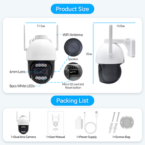 Ip66 20M 25M Ir LED 4Mp Ptz Ip Kamera Tf Lokaler Speicher mit Bewegungs erkennung und menschlicher Verfolgung - Product Image 4