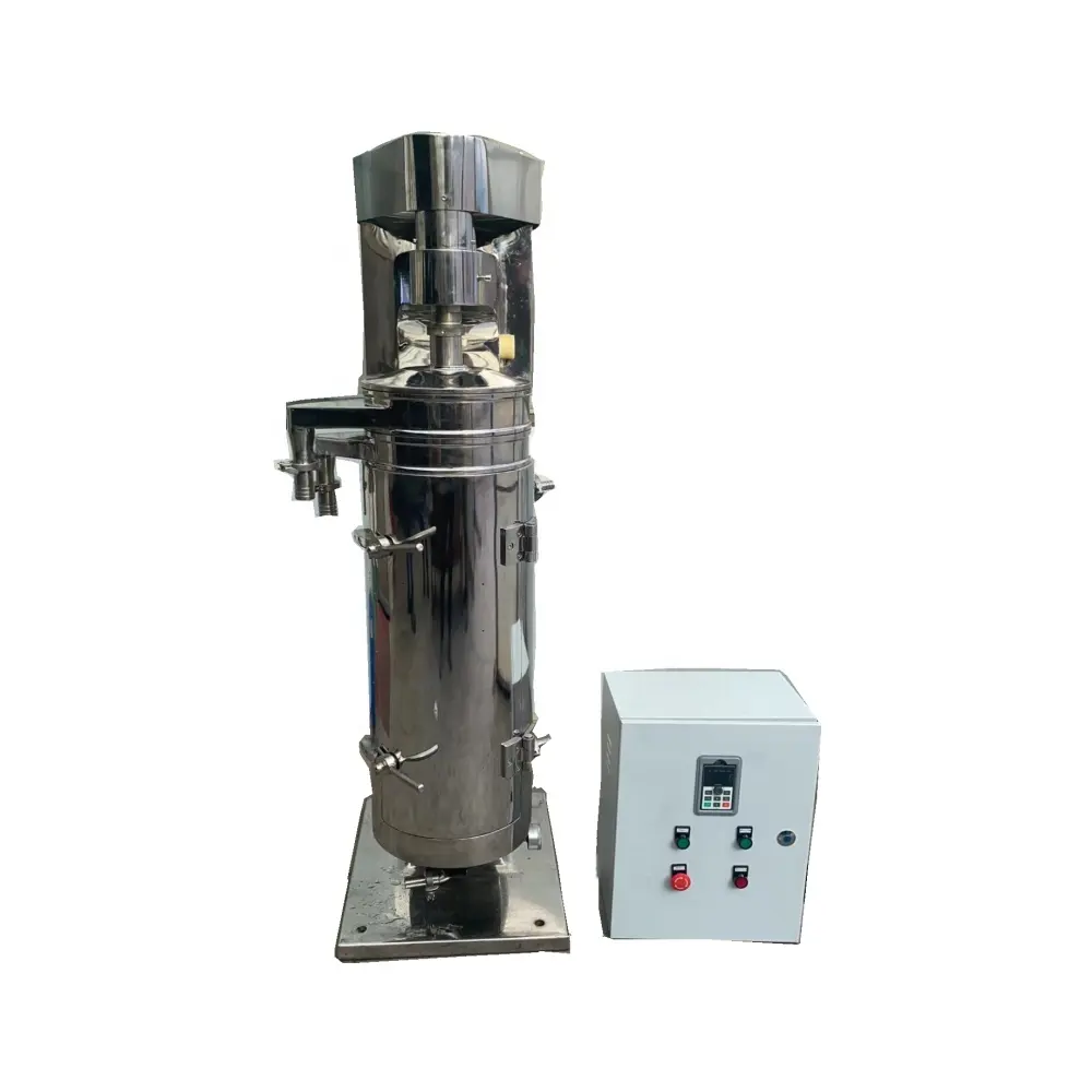Separatore di centrifuga tubolare ad alta velocità per la separazione e la chiarificazione del solido liquido