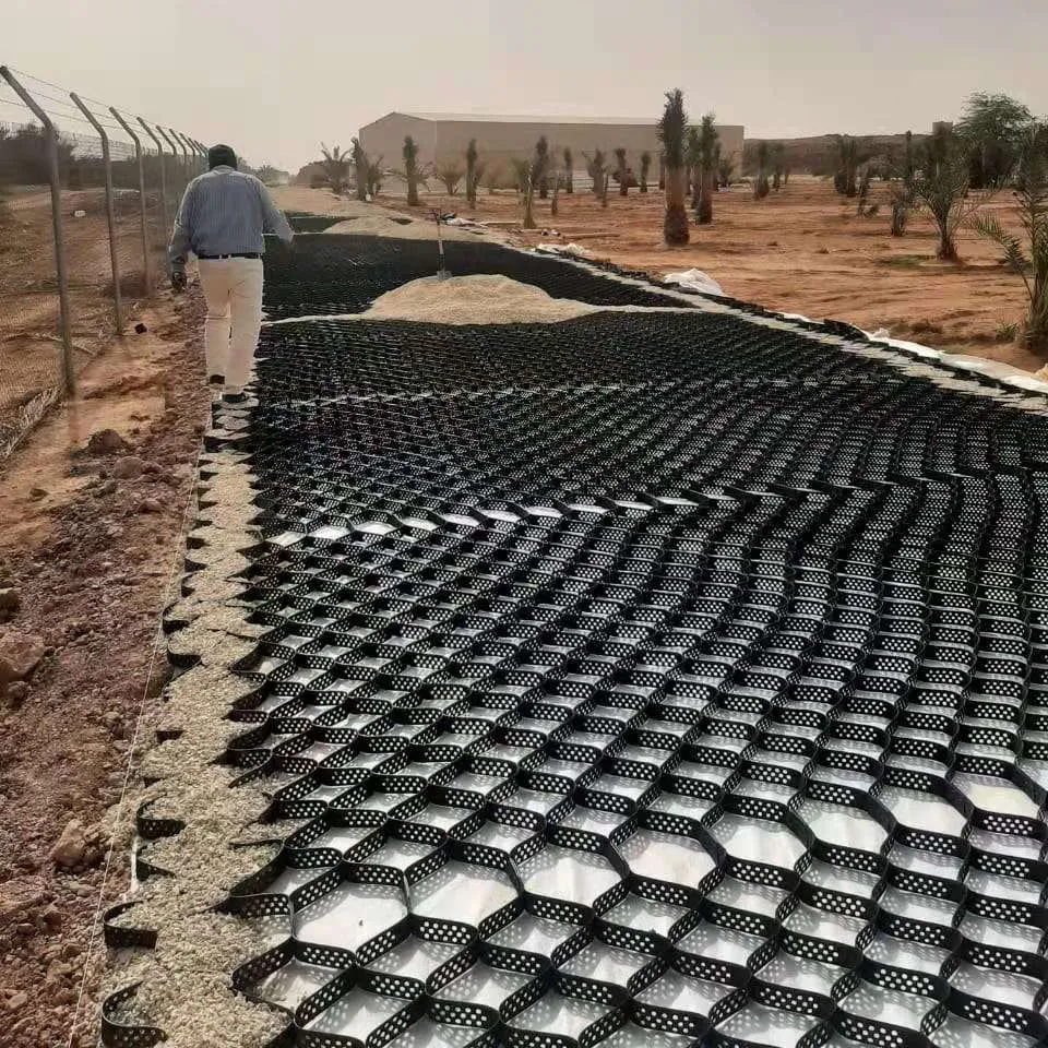 Estabilizador de grava Hdpe, Geocell 50mm, red de tierra Geocell para camino de pasarela de tierra agrícola