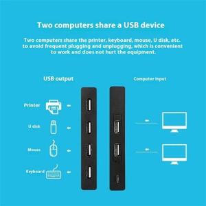 Cheapest KVM Switch PC <strong>Switcher</strong> U7 PC Game Console 4 in <strong>1</strong> USB Switch HUB <strong>2</strong> <strong>Input</strong> 4 <strong>Output</strong> KVM <strong>Splitter</strong> USB Shared <strong>Switcher</strong> HUB