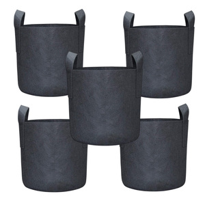 Nông Nghiệp Bán Buôn Ngoài Trời Trang Trại 45 50 60 200 Gallon Lớn Không Dệt Vải Màu Đen Nhà Máy Phát Triển Túi Cho Trồng Rau - Product Image 5