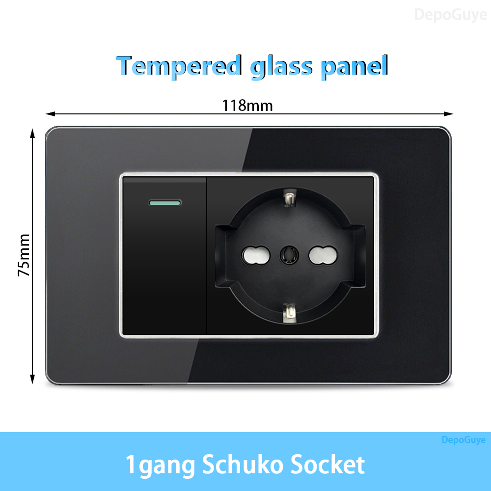 1 gang schuko