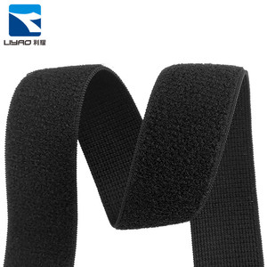 Soft Velcroes <strong>Elastic</strong> <strong>Loop</strong> Surface Hook and <strong>Loop</strong> Strap Wpolyesternitted <strong>Elastic</strong> Loofabricace Fastener Customized Logo Tape Rohs - Product Image 5