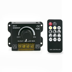 DC5-24V 30A LED Dimmer <strong>Controller</strong> with 14-Key RF Wireless <strong>Remote</strong> for Single Color LED Strip Lights - Product Image 3