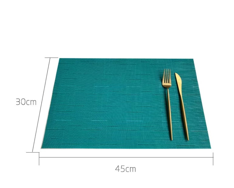 Bamboo- horizontal striped lake blue