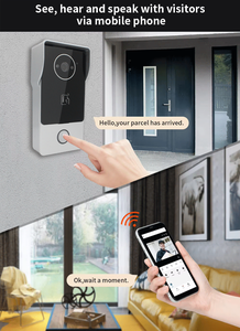 Anjielo, el último timbre de vídeo inteligente Tuya con sistema de intercomunicación de vídeo de grabación de cámara para Villa Home, intercomunicador de vídeo IPS de 2 vías - Product Image 6
