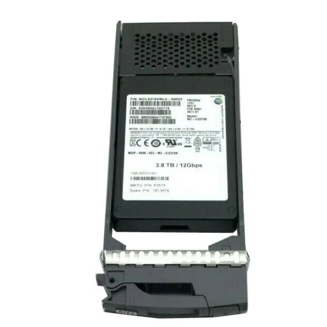 AFF DS224C 용 고성능 SP-357A X357A 3.8TB 12GBps 2.5 "SAS SSD 108-00572 X357A-R6