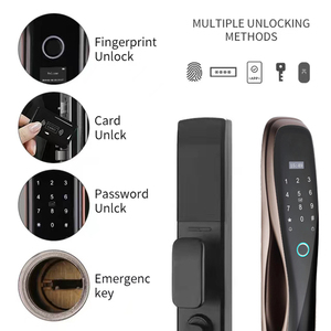 Tuş takımı ile WiFi akıllı kapı kilidi kolay kurulum anahtarsız giriş elektronik sürgü parmak izi ve şifre veri depolama seçenekleri - Product Image 2