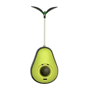 Vaso con fugas de comida en forma de aguacate, hierba gatera ecológica, juguetes interactivos de plástico para gatos - Product Image 5