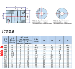 Alüminyum alaşımlı diyaframlı kaplin tek ve çift diyaframlı sıkma tipi büyük tork step motor kodlayıcı kama kaplin - Product Image 5