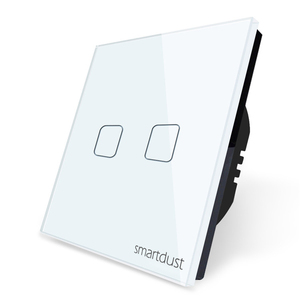 Smartdust ab İngiltere standart Google ev Alexa ses kontrolü ev ışık kontrolörü akıllı ev teknolojisi ürün 2 Gang WiFi anahtarı - Product Image 1