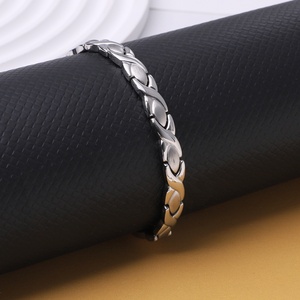 3500 Gaussエネルギー療法ファッションジュエリーサプライヤーステンレス鋼<span class=keywords><strong>XOXO</strong></span>バランス磁気ブレスレット健康ブレスレットマグネット付き