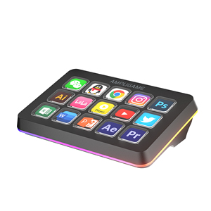 Fifine Ampligame D6 Macro <strong>Keyboard</strong> RGB Studio Controller 15 Programable LCD Keys Stream Controller <strong>Programmable</strong> Macro <strong>Keyboard</strong> - Product Image 1