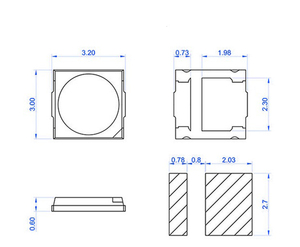 SMD 3030 <strong>Led</strong> 6V 3V 1W Cool White 6500K <strong>Led</strong> Chip <strong>Led</strong> Module Chip - Product Image 4