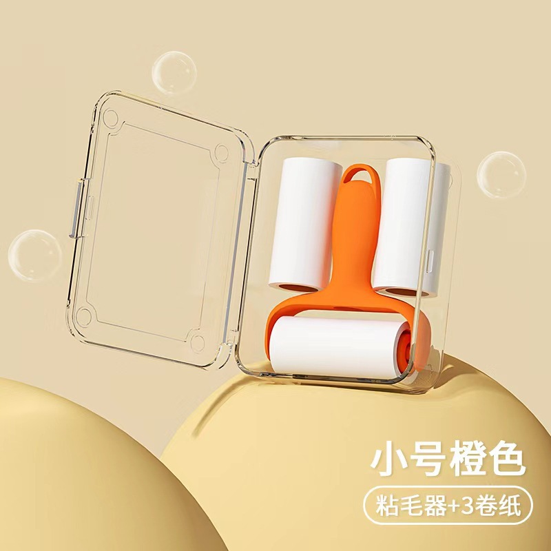 Orange Mini Lint Roller (Box of 3 Rolls)