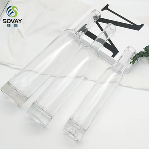 200ml 375ml 500ml 750ml chất lượng cao siêu Flint chai thủy tinh rỗng chai thủy tinh pha lê cho Ice rượu vang, rượu mạnh, <span class=keywords><strong>vodka</strong></span>, rượu - Product Image 4