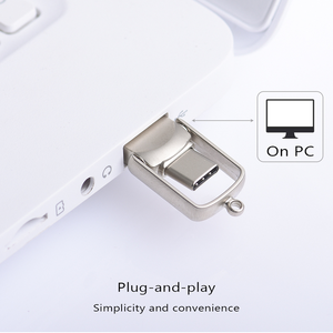 2-in-1 Dual USB C Flash Drive 2.0 tipo-C Memory Stick Thumb per telefoni Android 8GB/16GB/64GB OTG Metal Flash Disk - Product Image 5