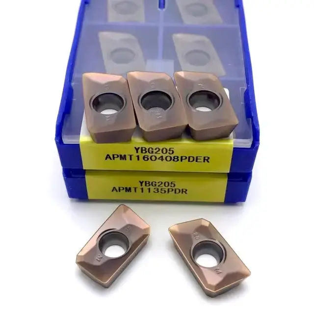 Zcc. CT Cnc herramienta de torneado inserto de carburo Apmt160408pder Ybg202/ybg205/ybg302/ybd152 herramienta de corte de torno Cnc para acero