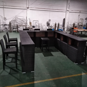 Bàn cao và quầy <span class=keywords><strong>bar</strong></span> đặt vườn ngoài trời giá rẻ chất liệu mây cho nhà hàng ăn uống khách sạn biệt thự nhà thanh sử dụng - Product Image 3
