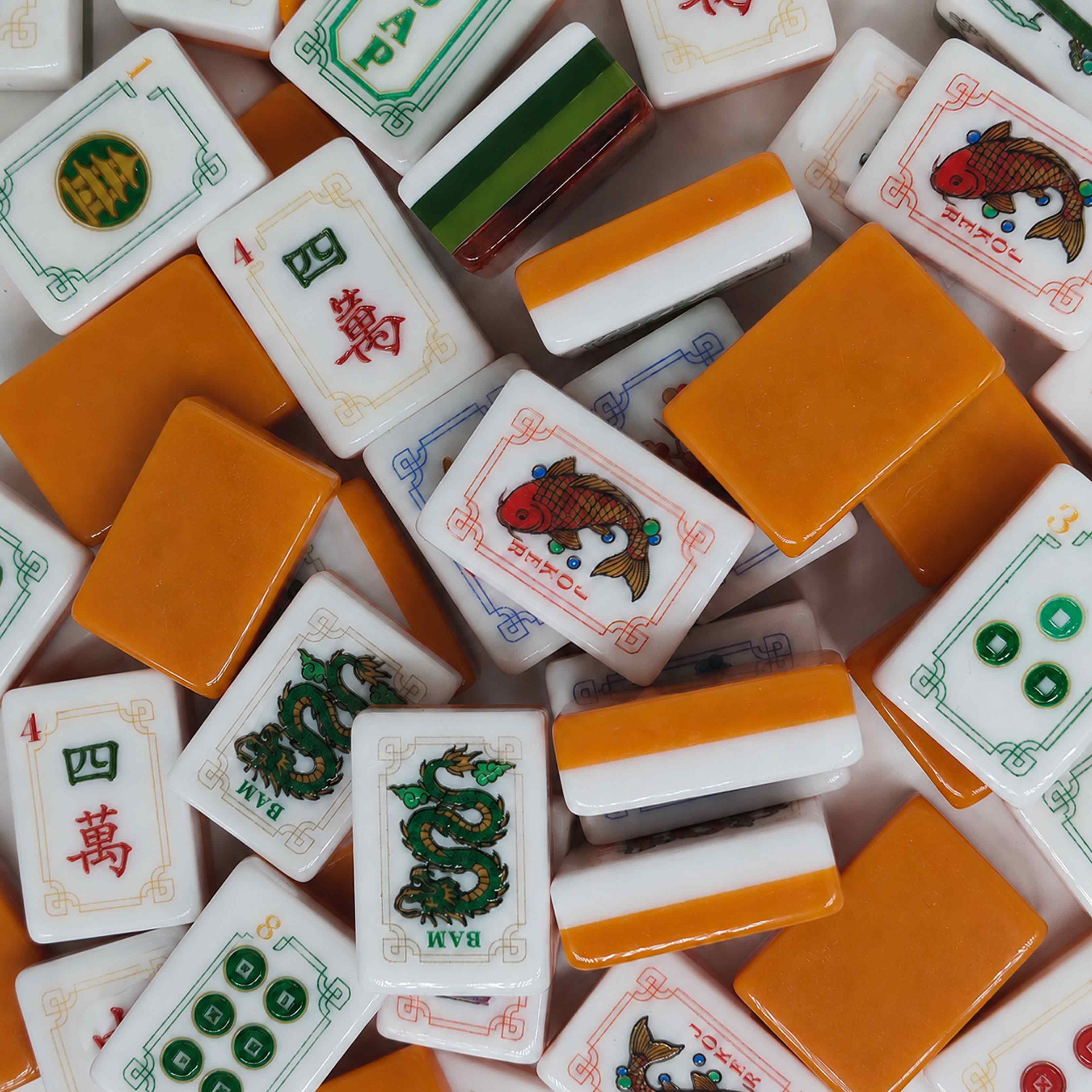 Fichas de Mahjong Feihe Amarillo Jengibre