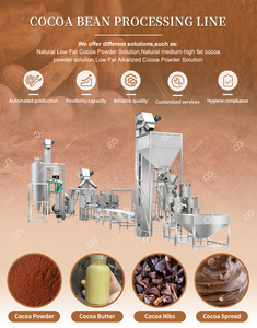 Máquina de fabricación de mantequilla en polvo de cacao de alta capacidad, Control PLC eléctrico, línea de procesamiento de aceite de molienda para tostado de granos de cacao - Product Image 6
