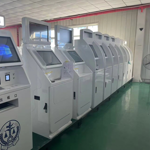 Werkseitig angepasstes 21,5-Zoll-Anrufersystem Pager Boden-Touchscreen-Selbstbedienungs-Warteschlangen-Terminal-Totem