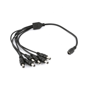 5521 DC 6 cách cáp điện nữ để nam cắm 2.1*5.5 mét DC Power Splitter <span class=keywords><strong>Adapter</strong></span> Cáp - Product Image 1