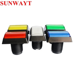 Interruptores iluminados ectangle, máquina de juego de botón de inicio y parada ush, 51x34mm, 5V LED ECEC - Product Image 3