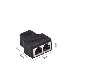 RJ45 Splitter Connectors Adapter 1 to 2 Ethernet Coupler HUB Interface Modular Plug <strong>Connect</strong> <strong>Network</strong> LAN Internet Cat5 Cat6 - Product Image 4