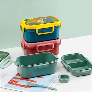<strong>2025</strong> <strong>New</strong> <strong>Design</strong> 1100ML Students Plastics Bento Lunch <strong>Box</strong> Cute Print Lunch <strong>Box</strong> 2 Layer Durable Lunch <strong>Box</strong> With Spoon and Fork - Product Image 5