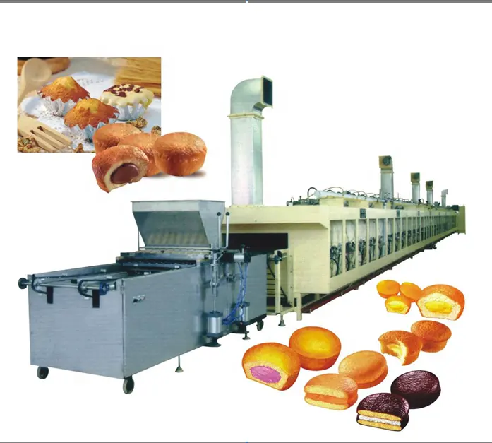 KH yüksek kaliteli endüstriyel kek üretim hattı/kek gıda makineleri