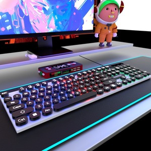 Accessori per Computer Desktop che bloccano il colore del materiale per tastiera con cavo da gioco - Product Image 3