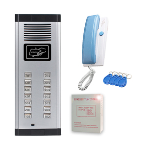 Intercomunicador no visual para puerta, sistema de Control de acceso, con cable, Audio bidireccional