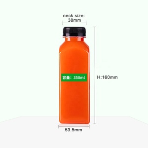 批发定制透明PET塑料方形瓶250毫升350毫升500毫升一次性茶叶定制透明瓶 - Product Image 5
