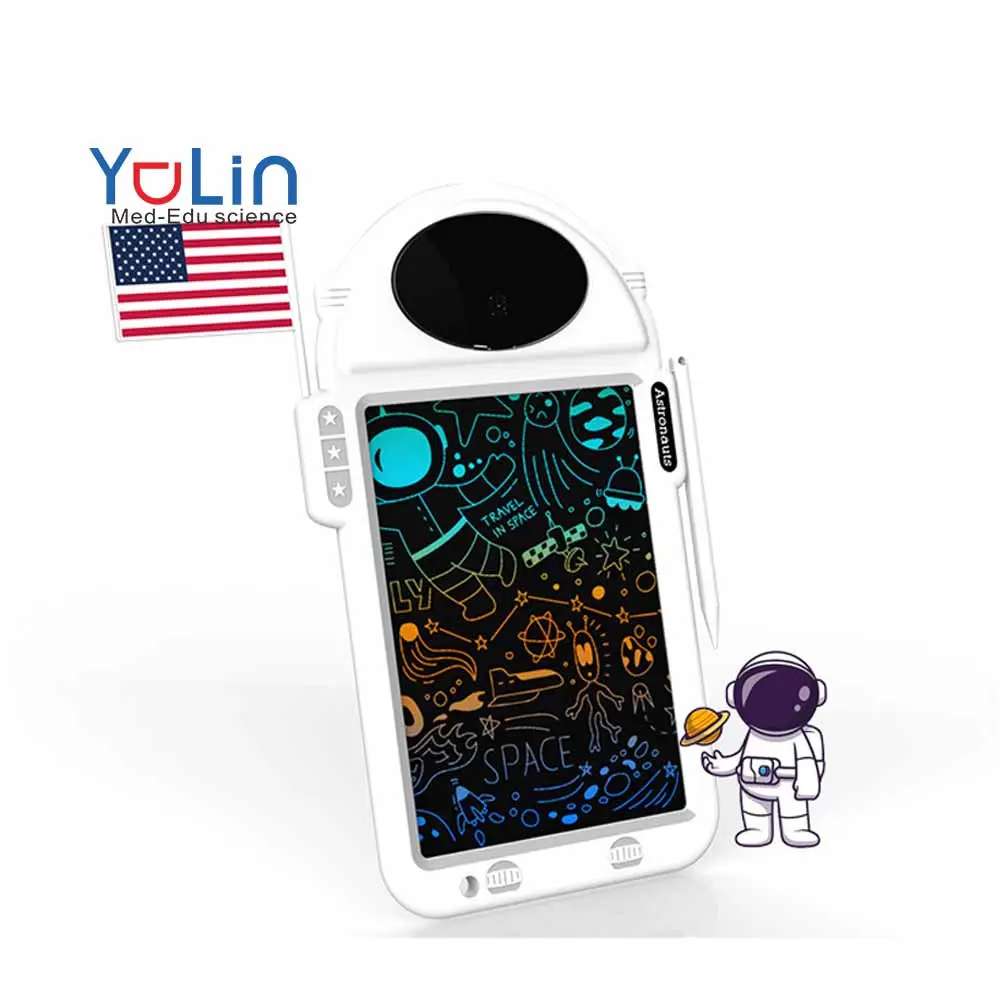 8.8 Inch Colorful Lcd Writing Tablet For Kids With Astronaut Shape Doodle Board Tablet Drawing Pads