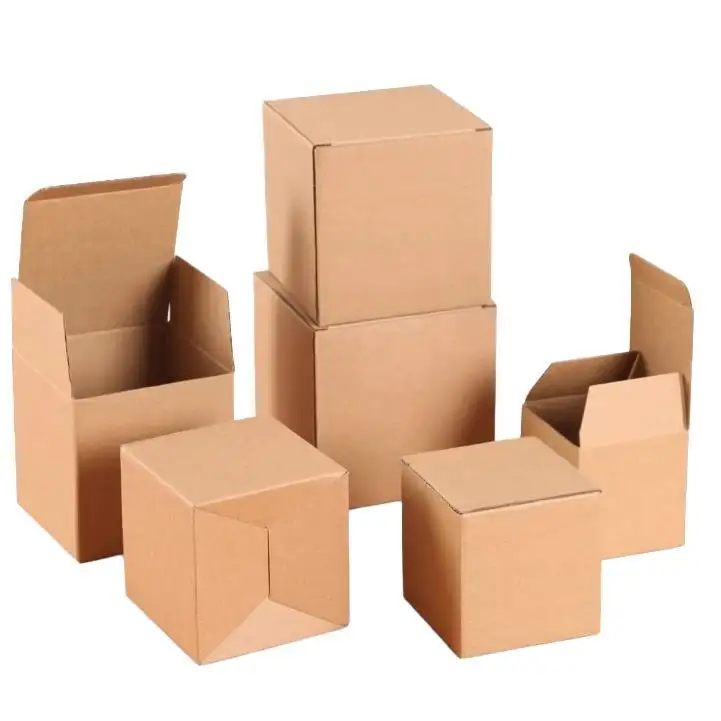 Venda por correspondência de caixas de papel ondulado embalagem caixa Kraft artesanal de papelão duro de cinco camadas