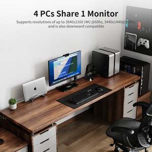 TESmart USB 3,0 HDMI KVM Switch 1 Monitor 4 ordenadores 4K @ 60Hz con auriculares Audio y micrófono EDID Emuladores Video Switch 4 puertos - Product Image 5