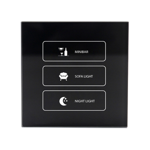 Il più nuovo Design Zigbee 24.GHz Smart Hotel utilizza l'interruttore tattile in vetro temperato Wireless con controllo APP, rete intelligente