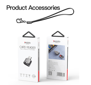 GS19 YESIDO hızlı veri okuma yazma için cep telefonu tipi C USB OTG yazar kart okuyucu - Product Image 6